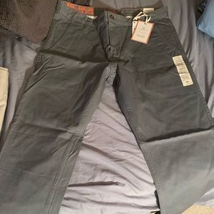 Khaki, Slim Tapered Fit Pants